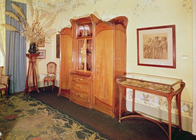 Dormitorio Art Nouveau, c.1900 de Hector Guimard